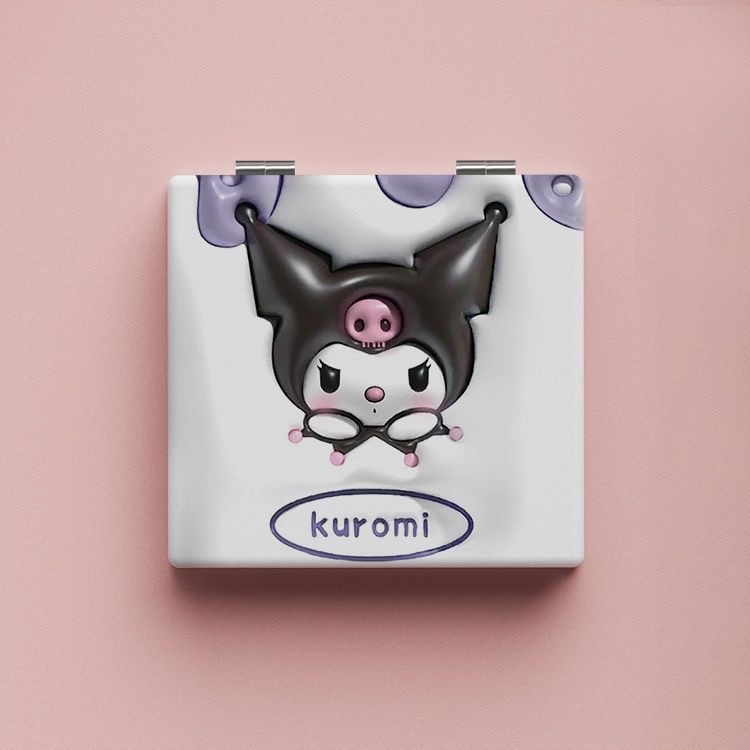 Mini Folding Mirror Portable Double-Sided Makeup Mirror