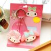 2pcs / Set Multi-Pattern Cartoon Keychain Lovely Key Hangers