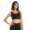 Super Supportive Sport Bra Front Zipper Tights Crop Top Yoga Vest
