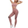 Women Sports Bra and Leggings Two-Piece Set Yoga Wear Fitness Set