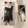Erotic Lingerie Temptation Mesh Pajamas Flirting See-through Breastplug Uniform Lace Passionate Hot Set