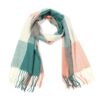 Winter Plaid Faux Cashmere Scarf Women Versatile Double-sided Long Warm Soft Scarf Shawl
