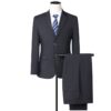 3 In 1 Men 2-Button Suit Handsome Slim Business Formal Suit Bank Sales Hotel Workwear