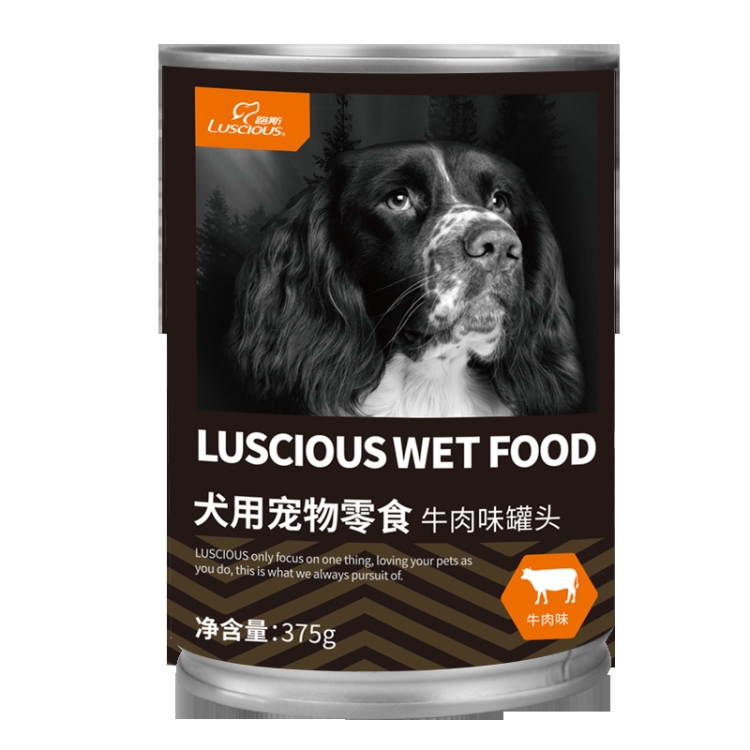 Luscious 375g Nutritional Wet Food Snacks For Dogs Mixed Pet Dog Food Canned, New / Old Packages Ship Randomly