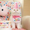 Pet Birthday Decoration Bibs Hats