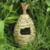 Outdoor Garden Decorative Straw Woven Ecological Birdhouse