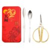 3pcs /Set Stainless Steel Crab Eating Tools Hairy Crab Scissors Fork Spoon Gift Set