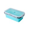 Folding Silicone Lunch Box Portable Fresh Food Box Microwave Bento Box Refrigerator Organizer