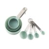 8pcs / Set Stainless Steel Measuring Cups And Spoons Combination With Scale Baking Tools