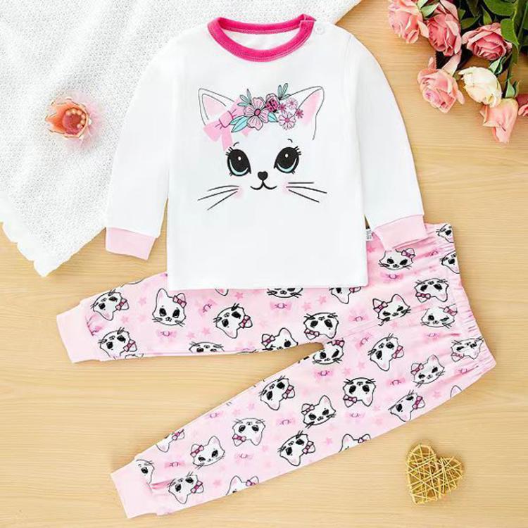 Spring Pure Cotton Children Underwear Set Home Clothes Pajamas