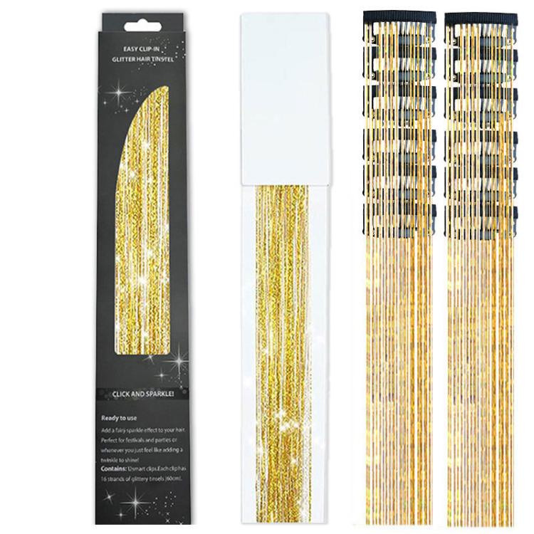 12pcs / Box European And American Hair Extensions BB Clip Metal Wire Glossy Non-Trace Wig Piece