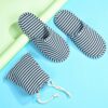 Outdoor Travel Portable Folding Non-slip Thick Striped Slippers