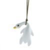 Cute Car Color Changing Roast Duck Decoration Car Rearview Mirror UV Color Changing Roast Duck Pendant