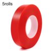 5rolls 0.2mm Thick Acrylic Polyester PET Double Sided Adhesive Tape, 10m/roll