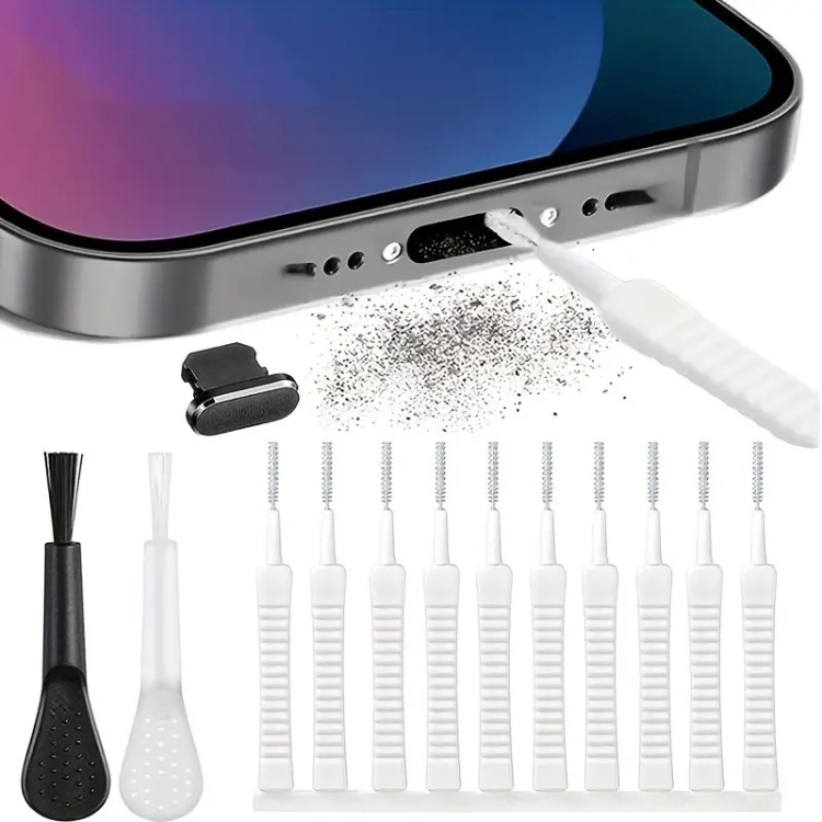 For iPhone Cellphone Charging Interface Dustproof Plug Computer Keyboard Cleaning Tool Kit