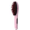 Handheld Innovative Hair Straightener Comb with LCD Temperature Display, EU Plug(Pink)