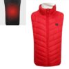 USB Security Smart Constant Temperature Fever Men Stand Collar Cotton Vest