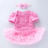 Compound Rose Dress Two-piece Baby Romper Tutu Skirt