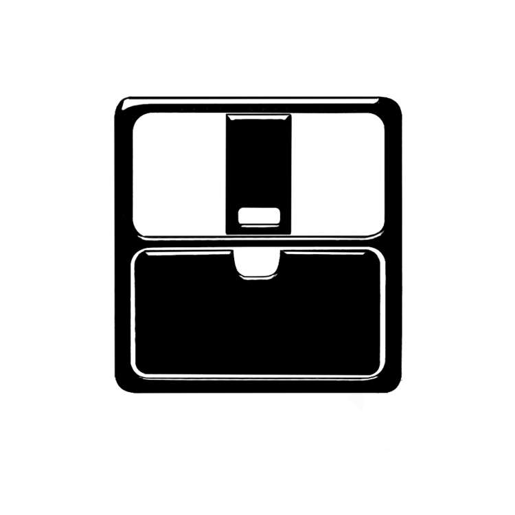 For Nissan 350z 2003-2009 3pcs Car Reading Light Decorative Sticker, Left and Right Drive Universal