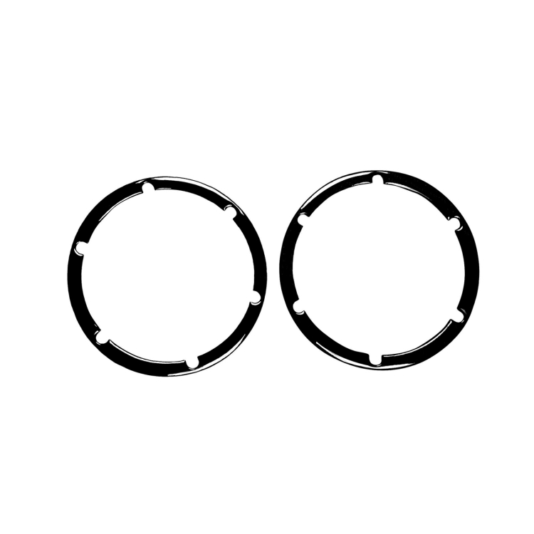 For Nissan 350Z 2003-2009 2pcs Car Hardtop Rear Speaker Horn Decorative Sticker, Left and Right Drive Universal