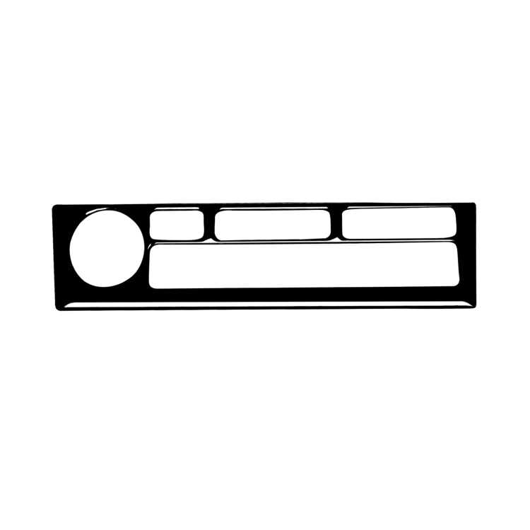 For Nissan 350Z 2003-2009 Car Navigation Keys Decorative Stickers, Left and Right Drive Universal