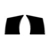 For Nissan 350Z 2003-2009 2pcs Car Steering Wheel Button Frame Type B Decorative Stickers, Left and Right Drive Universal