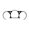 For Nissan 350Z 2003-2009 Car Speedometer Surround Decorative Stickers, Left and Right Drive Universal