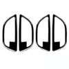 For BMW 5 Series F10 2011-2017 4pcs Car Door Handle Frame Decorative Sticker,Left and Right Drive Universal