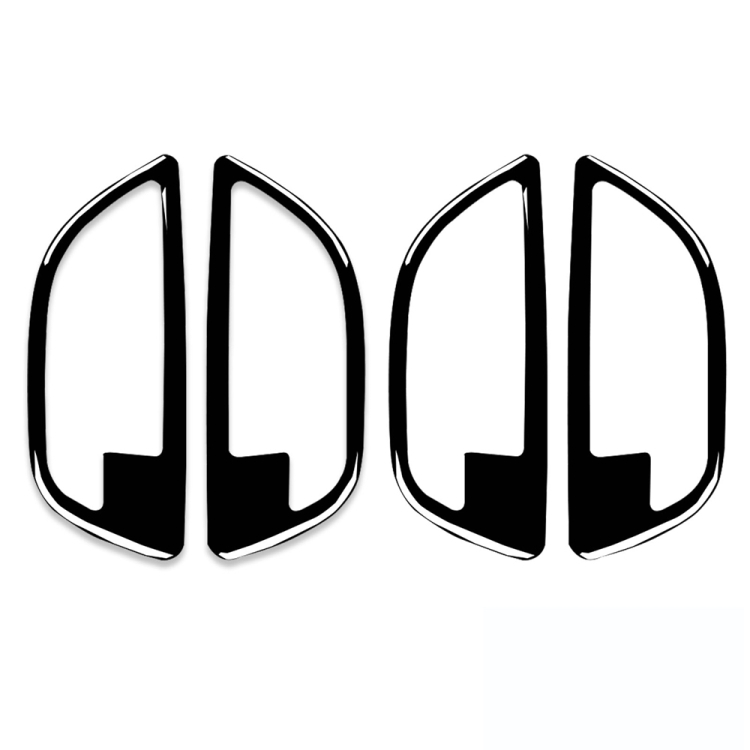 For BMW 5 Series F10 2011-2017 4pcs Car Door Handle Frame Decorative Sticker,Left and Right Drive Universal