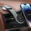 MOMAX CM25B Magnetic Wireless Charger Car Suction Cup Phone Holder