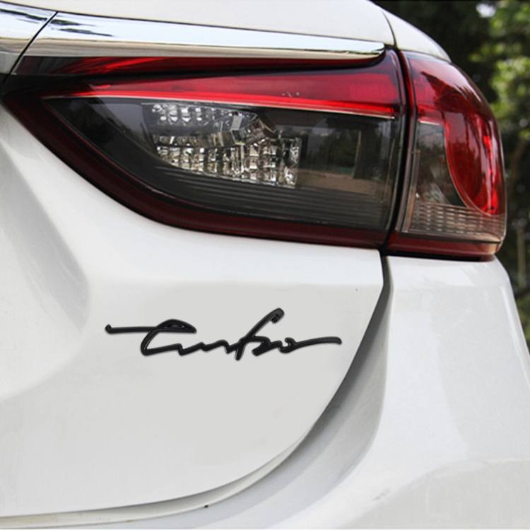 Car Personalized Aluminum Alloy Decorative Stickers, Size: 16x3.5x04cm