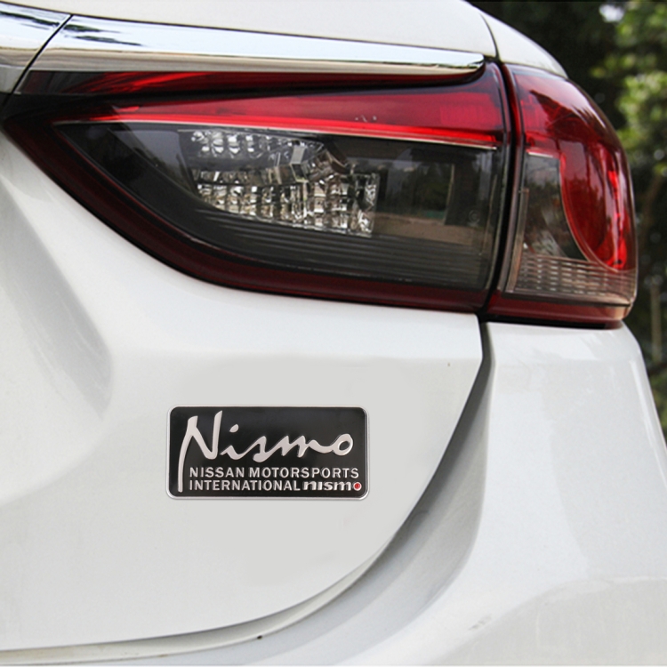 Car Nismo Metal Stickers Personalized Aluminum Alloy Decorative Stickers, Size:9 x 4.5cm