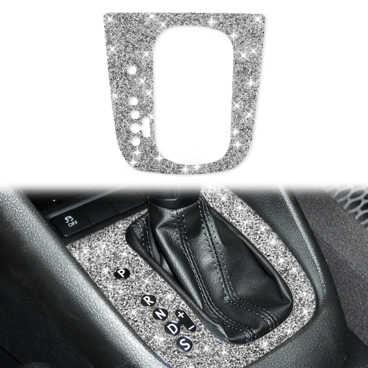 Car Gear Adjustment A Diamond Decoration Cover Sticker for Volkswagen Golf 6 2008-2012, Left-hand Drive