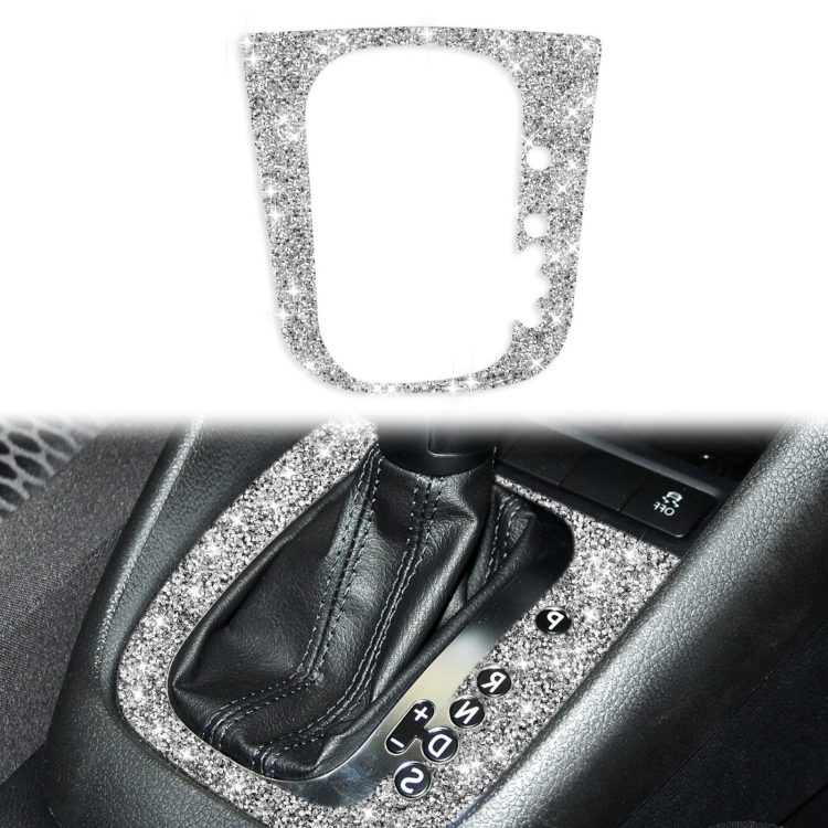 Car Gear Adjustment B Diamond Decoration Cover Sticker for Volkswagen Golf 6 2008-2012, Right-hand Drive