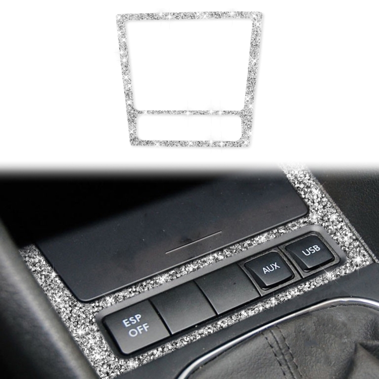 Car Ashtray Frame Diamond Decoration Cover Sticker for Volkswagen Golf 6 2008-2012, Left and Right Drive