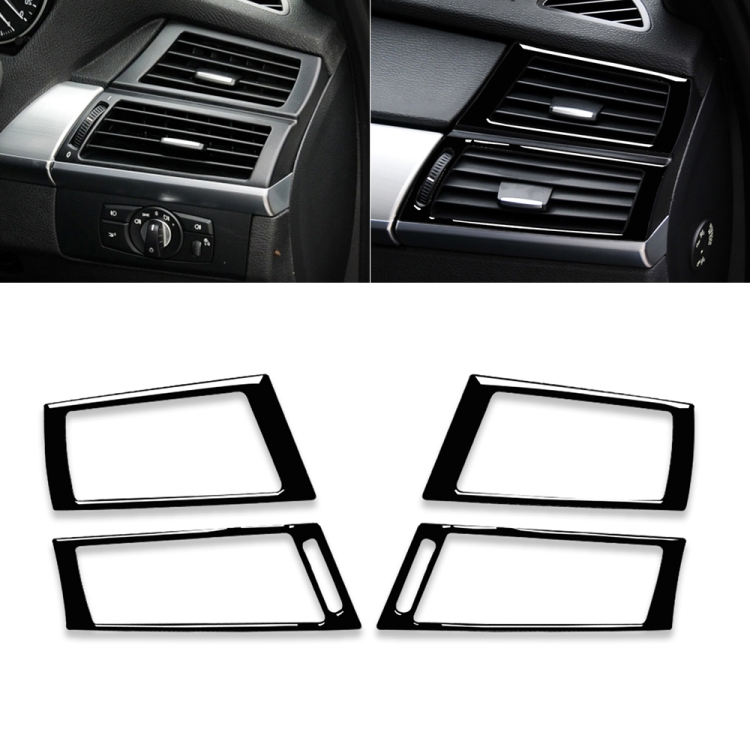 For BMW X5 E70 / X6 E71 2008-2013 Car Side Air Outlet Decorative Sticker, Left and Right Drive Universal