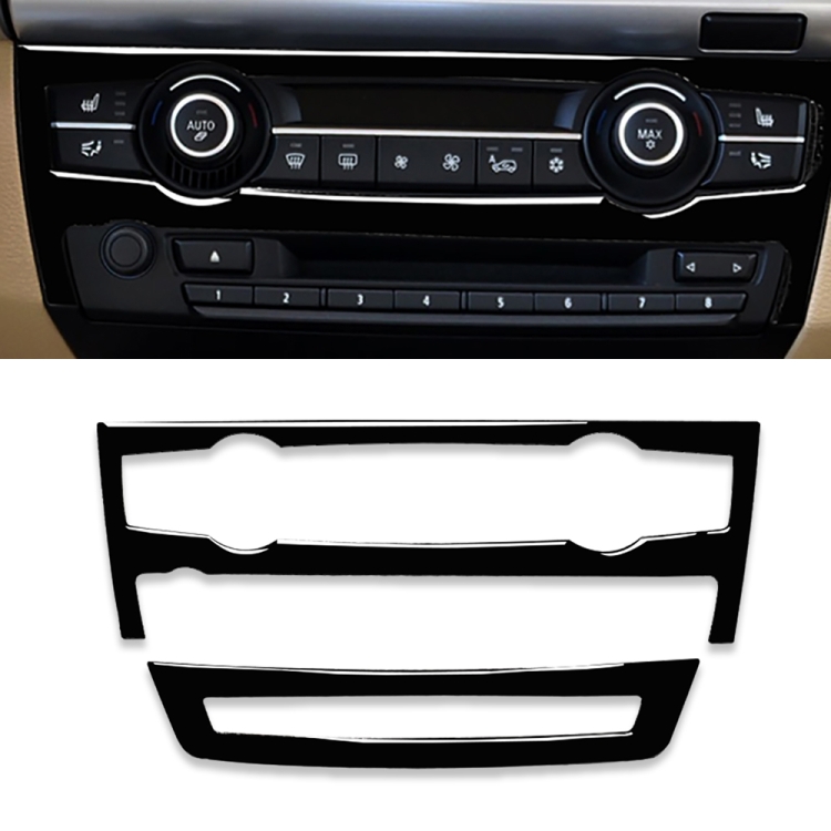 Car Air Conditioner Decorative Sticker Set for BMW E70 X5 2008-2013 / E71 X6 2009-2014, Left and Right Drive Universal