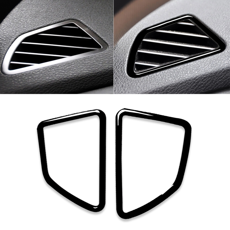 2pcs / Set Car Left Drive Dashboard Air Outlet Frame Decorative Sticker for BMW X5 E70 / X6 E71 2008-2013, Left and Right Drive Universal
