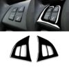 Car Steering Wheel Buttons Decorative Sticker for BMW E70 X5 2008-2013, Left and Right Drive Universal