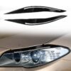 Pair Car Lamp Eyebrow Soft Decorative Sticker for BMW 5 Series F10 2010-2013, with Hole