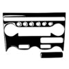 For Nissan 370Z Z34 2009- 2 in 1 Car AC Adjustment Panel Decorative Sticker, Left and Right Drive Universal