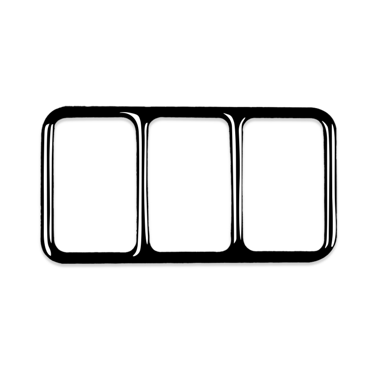 For Nissan 370Z Z34 2009- Car Central Control Heating Button Frame Decorative Sticker, Left and Right Drive Universal