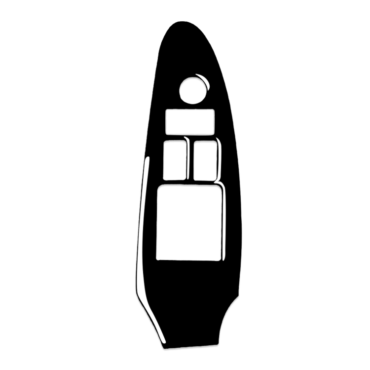 For Nissan 370Z Z34 2009- Car Driver Side Door Lift Panel with Hole Decorative Sticker, Left Drive