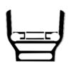 For Ford Mustang 2015-2020 Car Central Control CD Frame Decorative Sticker, Left and Right Drive Universal