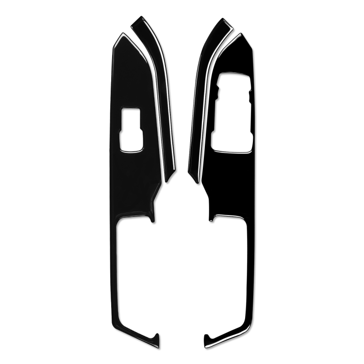 For Ford Mustang 2015-2020 4 in 1 Car Window Lift Panel Decorative Sticker, Right Drive