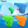 10 PCS Children Water Toys Mini Plastic Shooting Water Gun, Random Color Delivery