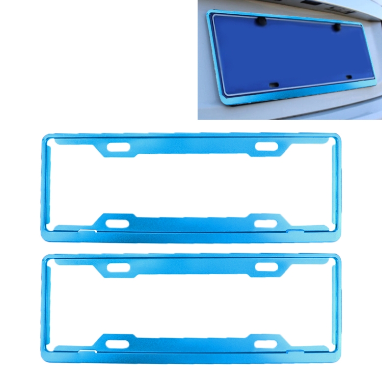2 PCS Car License Plate Frames Car Styling License Plate Frame Aluminum Alloy Universal License Plate Holder Car Accessories