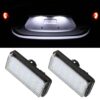 2 PCS DC12V / 1.5W/ 6000K / 100LM Car LED License Plate Light 18LEDs SMD-3528 Lamps for Lexus