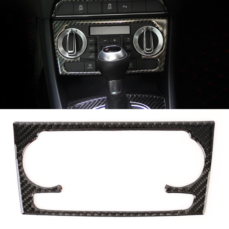 Carbon Fibre Car Air Conditioning Switch Panel Decorative Sticker for Audi Q3 2013-2018