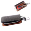 Universal Leather Knead Skin Texture Waist Hanging Zipper Wallets Key Holder Bag (No Include Key)